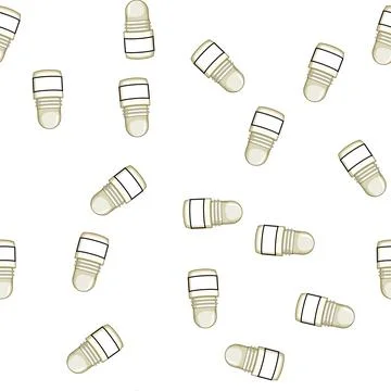 Pattern sustainable deodorant eco friendly cartoon vector Stock Illustration