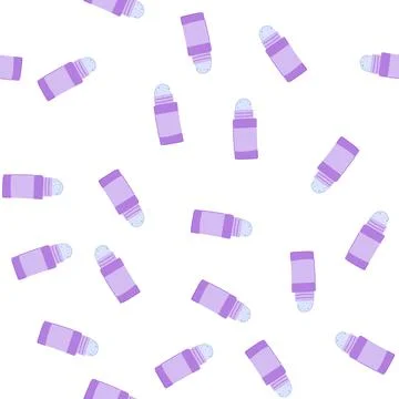 Pattern sustainable deodorant eco friendly cartoon vector Stock Illustration