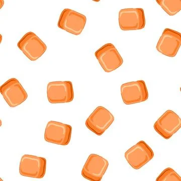 Pattern sustainable ice cubes reusable cartoon vector Illustrazione stock