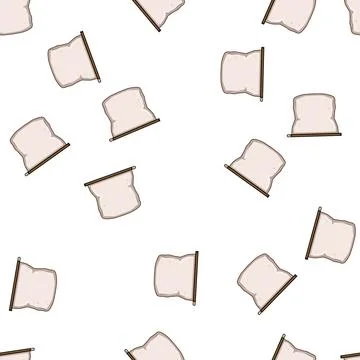 Pattern sustainable silicone snack bag cartoon vector Stock Illustration