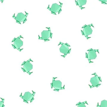 Pattern swan origami animals cartoon vector Stockillustratie
