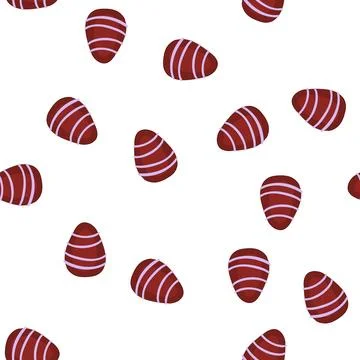 Pattern sweet chocolate egg cartoon vector Stock Illustration