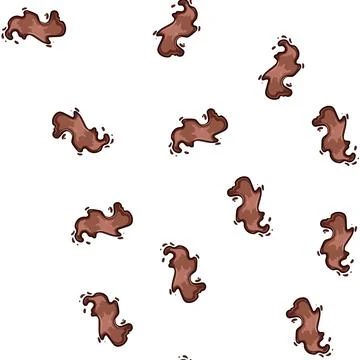 Pattern sweet chocolate splash cartoon vector 스톡 일러스트
