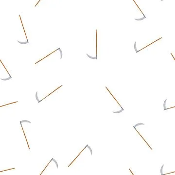 Pattern swing scythe cartoon vector Stockillustratie