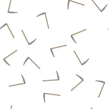 Pattern swing scythe cartoon vector イラスト素材