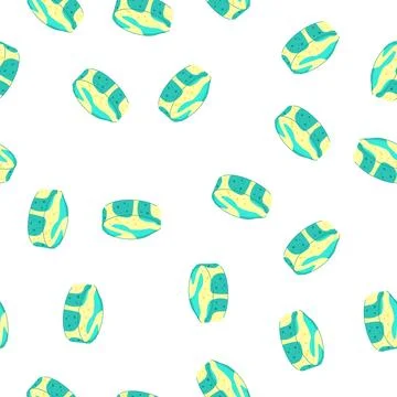 Pattern swirling bath bomb with vibrant colors for relaxation Stock Illustration