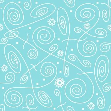 Pattern with swirls 1 Stock Illustration