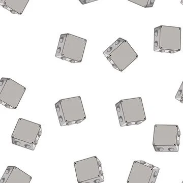 Pattern switch junction box cartoon vector Stock Illustration