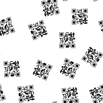 Pattern switches qr code label cartoon vector Stock Illustration