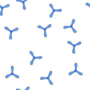 Pattern symbol boomerang cartoon vector Stock Illustration