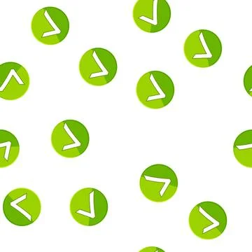 Pattern symbol check mark cartoon vector Illustrazione stock