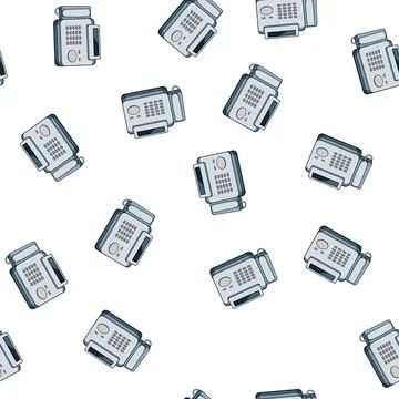 Pattern symbol fax machine cartoon vector イラスト素材