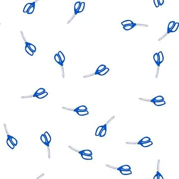 Pattern symbol scissor cartoon vector Stock Illustration