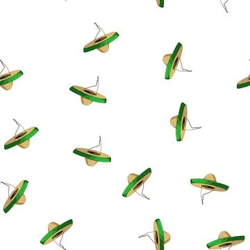 Pattern symbol sombrero cartoon vector 스톡 일러스트