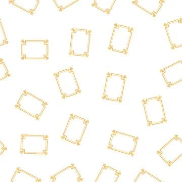Pattern symmetrical chinese frame border cartoon vector Ilustración de archivo