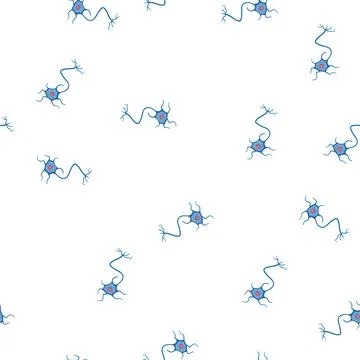 Pattern synapse neurons cartoon vector Stockillustratie