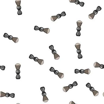 Pattern synthetic shaving brush cartoon vector 库存插图