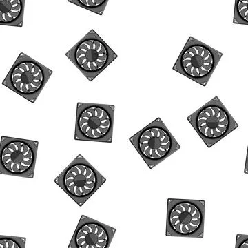 Pattern system cooling fan pc cartoon vector 库存插图