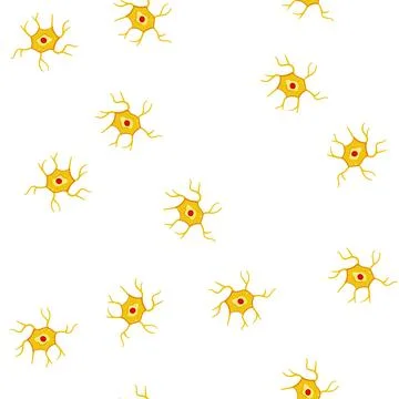 Pattern system neurons cartoon vector Stockillustratie