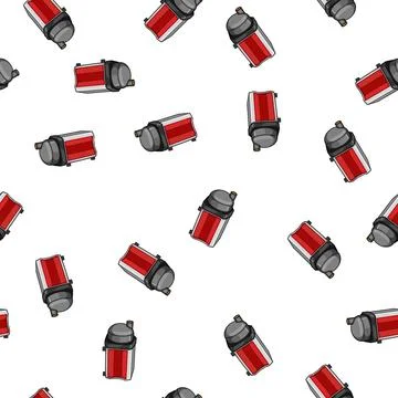 Pattern system water pump cartoon vector Stockillustratie