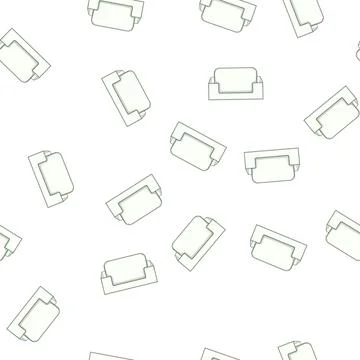 Pattern table business card holder cartoon vector 스톡 일러스트