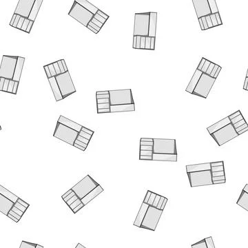 Pattern table desk organizer cartoon vector Stock Illustration