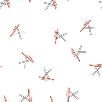 Pattern table ironing board cartoon vector Stock Illustration