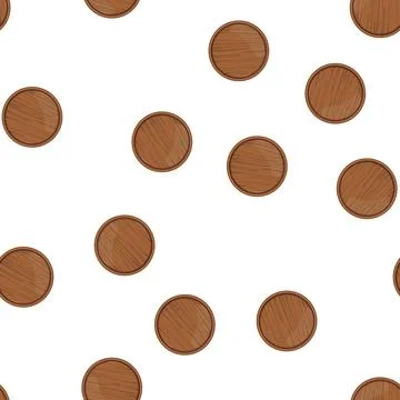 Pattern table wooden pizza board cartoon vector Stock Illustration