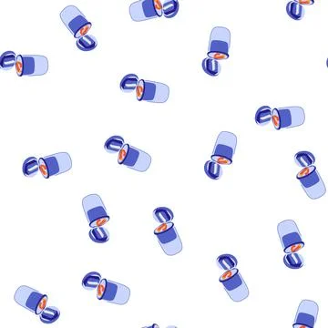 Pattern tablet pill cutter cartoon vector 스톡 일러스트