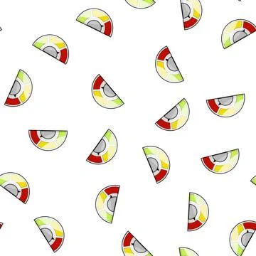 Pattern tachometer speedometer cartoon vector 스톡 일러스트