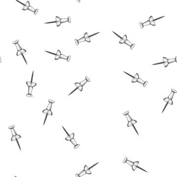 Pattern tack push pin cartoon vector sign Stock Illustration