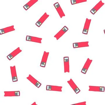 Pattern tag digital bookmark cartoon vector 스톡 일러스트