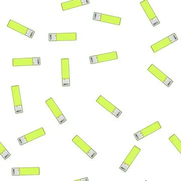 Pattern tag digital bookmark cartoon vector Stockillustratie