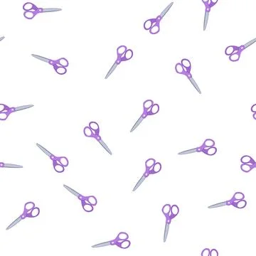 Pattern tailor scissor cartoon vector Stock Illustration