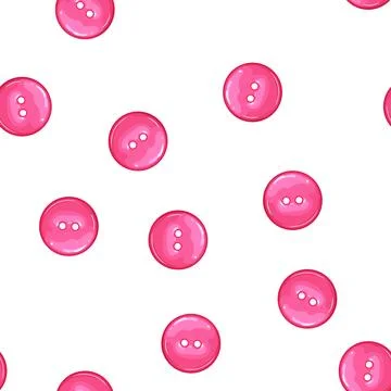Pattern tailor sewing button cartoon vector Stock Illustration