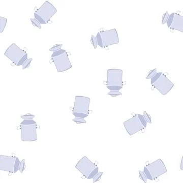 Pattern tank metal milk can cartoon vector Stock Illustration
