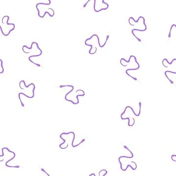 Pattern tapeworm parasite cartoon vector イラスト素材