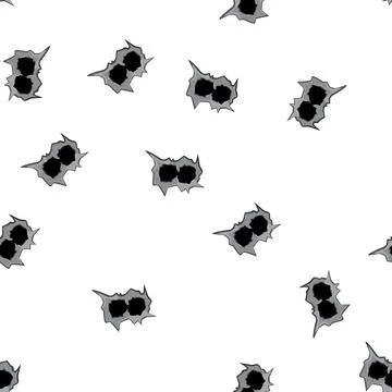 Pattern target bullet hole cartoon vector Stock Illustration