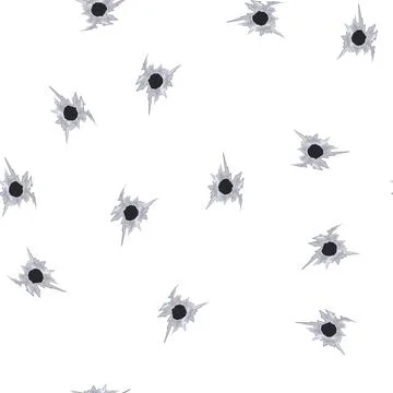 Pattern target bullet hole cartoon vector Stock Illustration