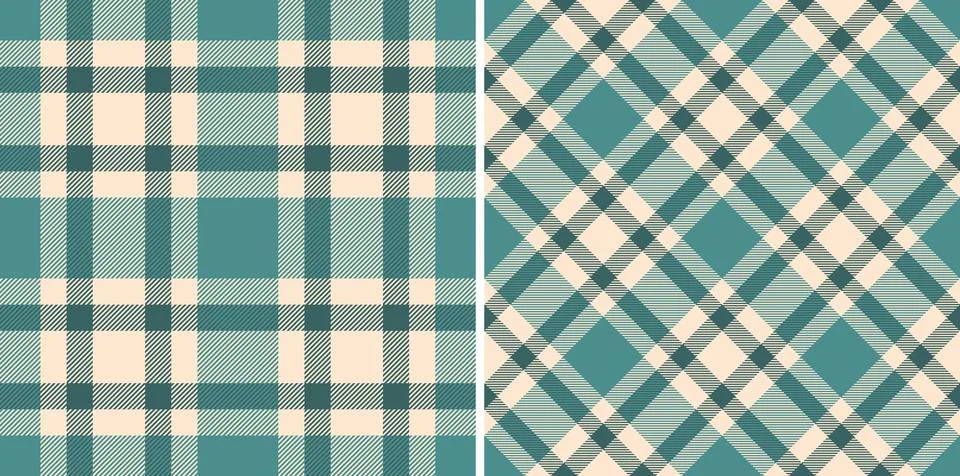 Pattern tartan fabric of vector check plaid with a background seamless text.. Stock Illustration