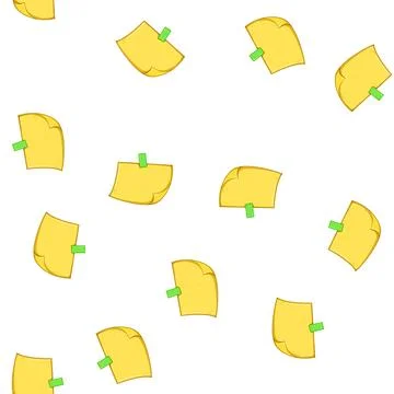 Pattern task pinned paper notes cartoon vector Stock Illustration