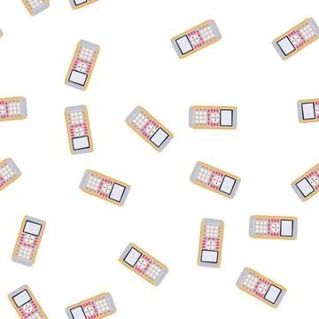 Pattern tax graphing calculator cartoon vector Stock Illustration