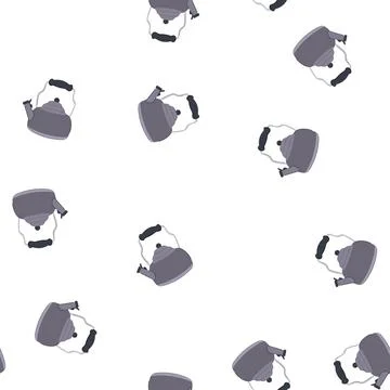 Pattern tea kettle cartoon vector Stock Illustration