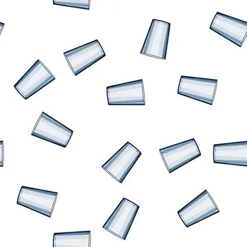 Pattern tea plastic cup cartoon vector Stock Illustration