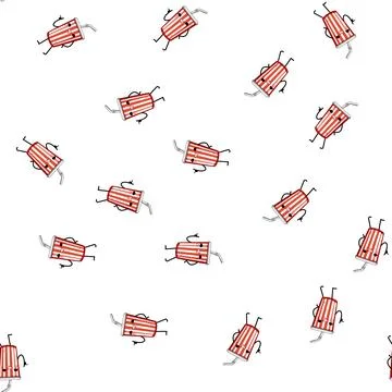 Pattern tea soda cup character cartoon vector イラスト素材