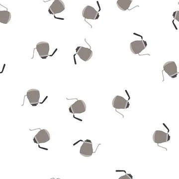 Pattern tea steel drip kettle cartoon vector Stockillustratie