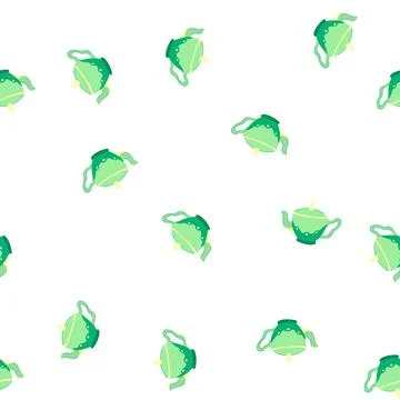 Pattern tea vintage teapot cartoon vector Stock Illustration