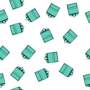Pattern Teal garment bag for business travel and storage Stock Illustration