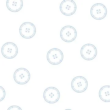 Pattern tech futuristic aim cartoon vector 库存插图