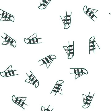Pattern technician step ladder safety cartoon vector Stock Illustration